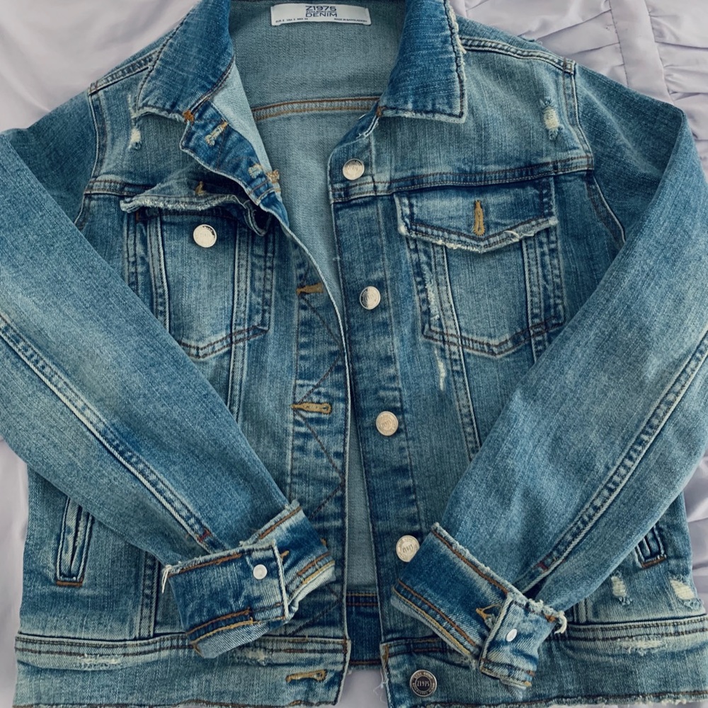 Blue Zara Jean Jacket